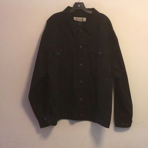 Men’s Black jean jacket.